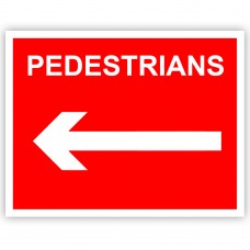 Pedestrians Left Correx Sign